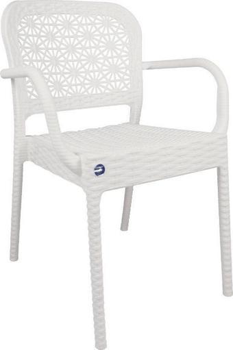 Mandella Ares Rattan Koltuk (6 Adet) Beyaz