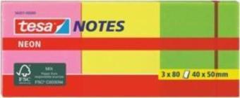 Tesa Yapışkanlı Not Kağıdı Neon 3X80 240 Yaprak 40X50 Mm 56001-00000-00