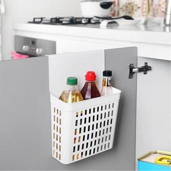 Sağlam Plastik Askılı Dolap Düzenleyici Dolap Içi Deterjanlık (3 Adet) Beyaz