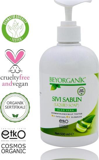 Organik Aloe Vera Özlü Parabensiz Sıvı Sabun 500ml