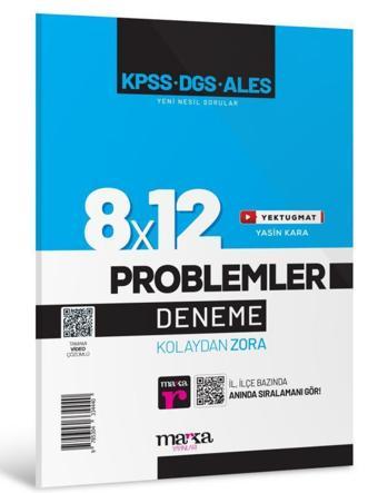 2025 KPSS DGS ALES Yeni Nesil 8x12 Tamamı Video Çözümlü Problemler Deneme - Kolektif  - Marka Yayınları