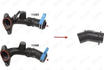 EGR BORUSU RENAULT MEGANE IV 15 CLIO V 19 EXPRESS 21 DACIA DUSTER II 17 1.5 Blue dCi K9K