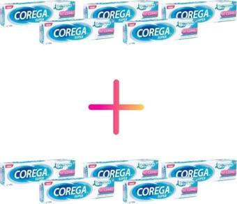 Corega Super Diş Protezi Yapıştırıcı Krem Tatsız 40G X 10 Kutu