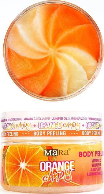 Mara Orange Candy Değerli Yağlar Içeren Portakal Şekeri Vücut Peeling 300Gr