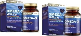 Nutraxin Omega 3 2000 Mg 60 Tablet X 2 Adet