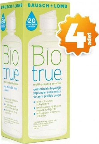 Biotrue 300Ml Lens Solüsyonu 4'Lü