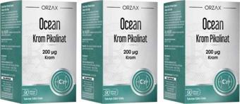 Ocean Krom Pikolinat 200 Mcg 90 Kapsül 3 Kutu