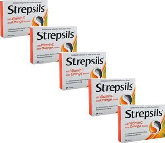 Strepsils C Vitaminli & Portakal Aromalı Pastil (5 Adet)