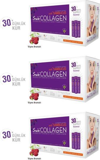 Suda Collagen Vişne Aromalı 3'Lü Set