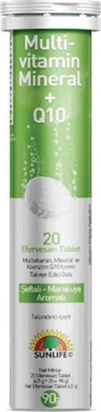 Sunlife Multivitaminmineral+Q10 20 Efv.Tablet