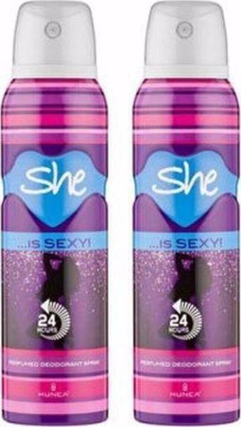 She Is Sexy Deodorant Sprey 150 Ml ( 2 Adet)