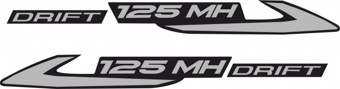 125 MH DRİFT KUYRUK KAPORTA STİCKERİ TAKIM
