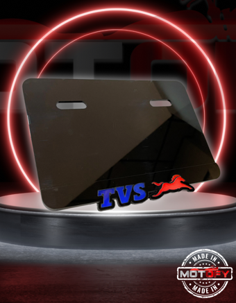 TVS LOGOLU PREMİUM PLEKSİ PLAKALIK 19X11,5 CM