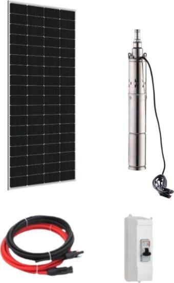 Entech Enerji 12 V Volt 230 W Watt Güneş Enerjili Dc Dalgıç Pompa Set Solar Sulama Paket Sistem