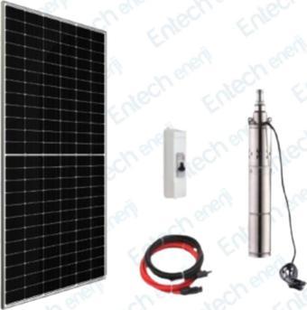 Entech Enerji 24 V Volt 540 W Watt Güneş Enerjili Dc Dalgıç Pompa Set Solar Sulama Paket Sistem