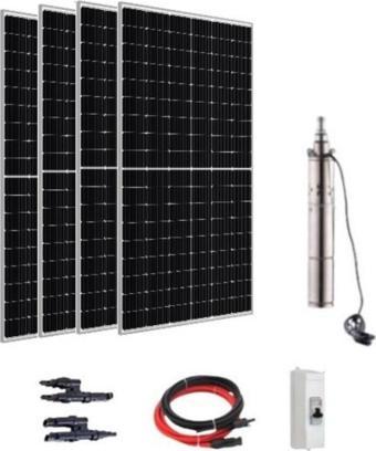 Entech Enerji 72 V Volt 1720 W Watt Güneş Enerjili Dc Dalgıç Pompa Set Solar Sulama Paket Sistem