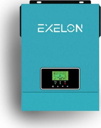 Exelon 24 V Volt 3000 W Watt 3 Kw Mppt Tam Sinus Akıllı İnverter 220 Volt Çevirici İnvertör