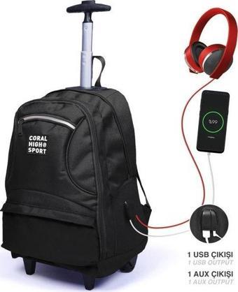 Coral High Sport Çekçek Sırt Çanta (Usb+Aux Soket) 23251