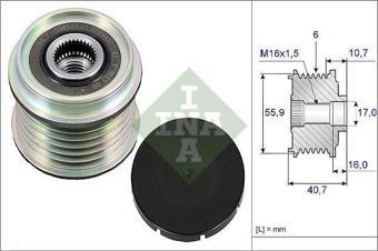 ALTERNATÖR KASNAĞI RULMANLI CLIO II-KNG-MGN-SCENIC 1.9DCI-1.9DTI-LGN II 1.8 16V-2.0 16V F9Q