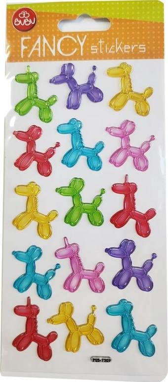 Bu-Bu Damla Sticker Funcy Köpekler 9x20 PUS-7307