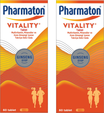 Pharmaton Vitality 60 Tablet 2 Adet