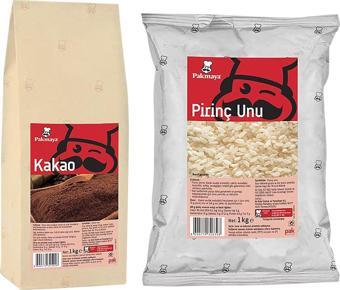 Pakmaya Kakao 1000 gr + Pirinç Unu 1000 gr 2 li Set