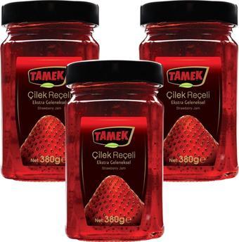 Tamek Çilek Reçeli 380 gr Ekstra Geleneksel x 3 Adet