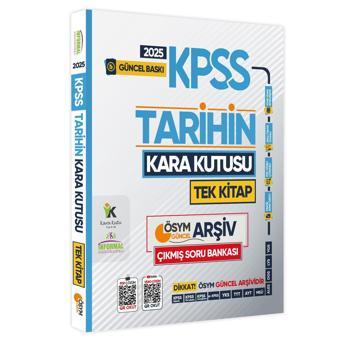 2025 KPSS Tarihin Kara Kutusu TEK KİTAP ÖSYM Arşiv Çıkmış Soru Bankası Konu Özetli Video/PDF Çözümlü - Karakutu Yayınları