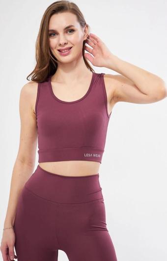 Lesa Wear Halter Yaka Spor Sütyeni Crop Top