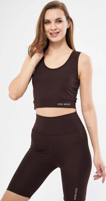 Lesa Wear Halter Yaka Spor Sütyeni Crop Top