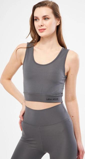 Lesa Wear Halter Yaka Spor Sütyeni Crop Top