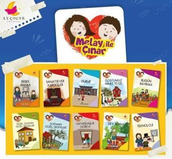 1. Sınıf Hikaye Kitabı Seti - Melay İle Çınar - 10 Kitap Takım - Kurmay Yayınevi