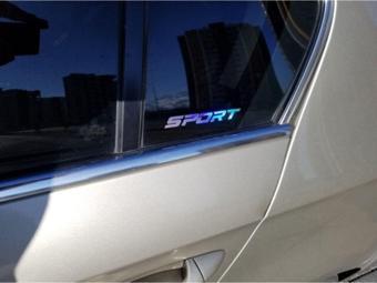 12 cm 2 Adet Araba Sticker Kelebek Cam Sport Yazısı Renk Değiştiren Krom Renk