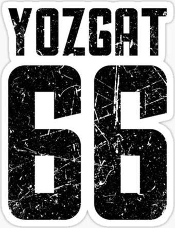 66 YOZGAT Sticker Yapıştırma Oto Etiket 17cm