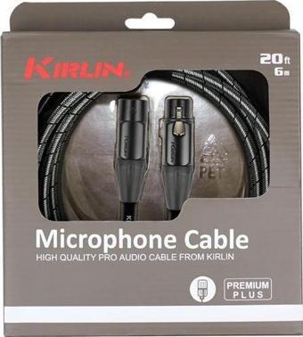 Kirlin Cable MWB-220BEG 3 MT BK Premium Plus Mikrofon Kablosu