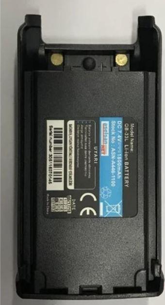 Aselsan Asn-446 1100 Qb-33L Dc 7.4 Volt 1800 Mah Li-on Pil Batarya