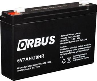 POWERMASTER AKÜ 6 VOLT 7 AMPER ORBUS (150 X 30 X 94 MM)