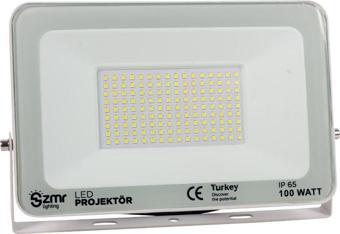 Powermaster Pm-22587 100 Watt 220 Volt 6500K 150 Derece Işık Açısı Veyaz Slik Kasa Led Projektör Aydınlatma Lambası