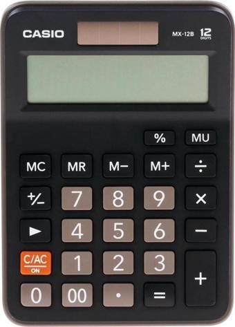 Casio HESAP MAKINESI MASAÜSTÜ MX-12B-BK 12 HANE