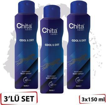 Chita Deodorant 150 Ml Cool&Dry x 3