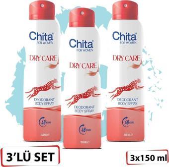 Chita Deodorant 150 Ml Dry Care Women x 3