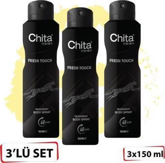 Chita Deodorant 150 Ml Fresh Touch x 3
