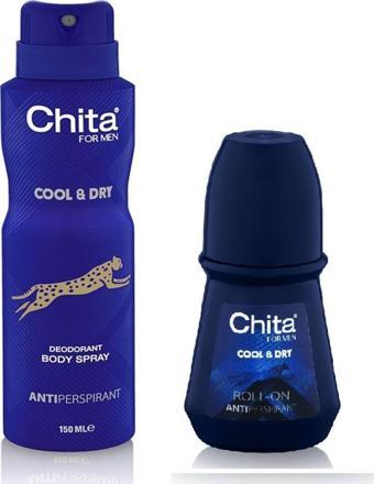 Chita Cool Dry For Men Deodorant 150 Ml+ Roll On 50 Ml Set