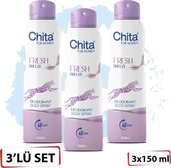 Chita Deo 150 Ml Fresh Breeze Women x 3