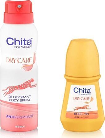 Chita Dry Care Deodorant 150 Ml+ Roll On 50 Ml Set