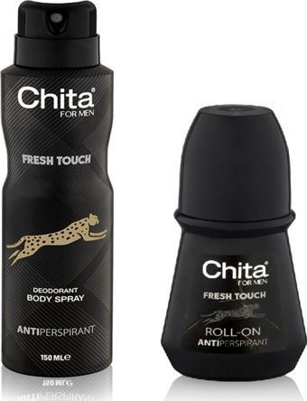 Chita Fresh Touch For Men Deodorant 150 Ml+ Roll On 50 Ml Set
