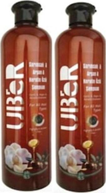 Uber Sarımsak Argan Keratin Özlü Şampuan 700 Ml X 2 Adet