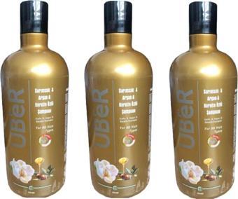 Uber Sarımsak Argan Keratin Özlü Şampuan 700 Ml X 3 Adet