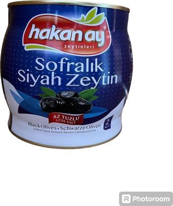 Hakan Ay Gemlik Zeytinleri Siyah Mega Yağlı Zeytin 2Kg Klb:260-290