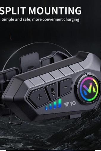 Vothoon Y10 Kask Kulaklık Bluetooth Motosiklet Kulaklık 5,3 Bluetooth Intercom Motorsiklet Kulaklık
